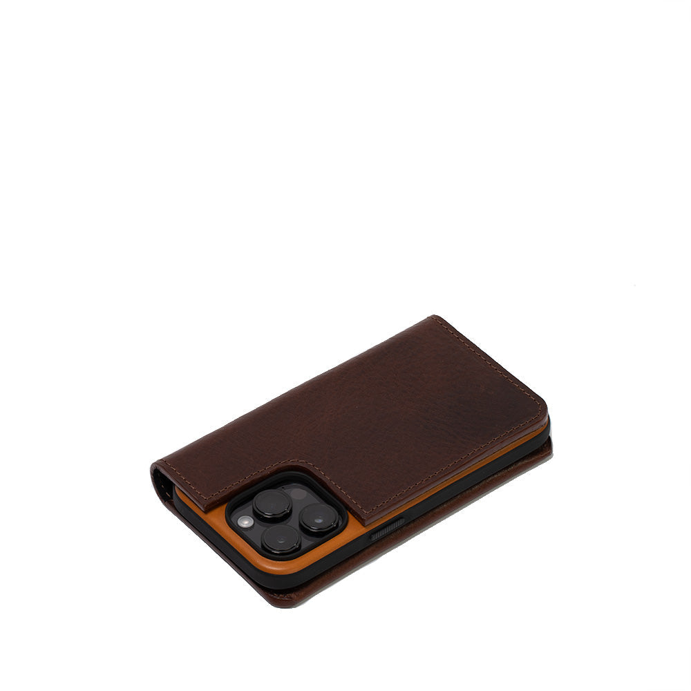 Leather Folio Case Wallet for iPhone 15 Series with MagSafe - The Minimalist 1.0