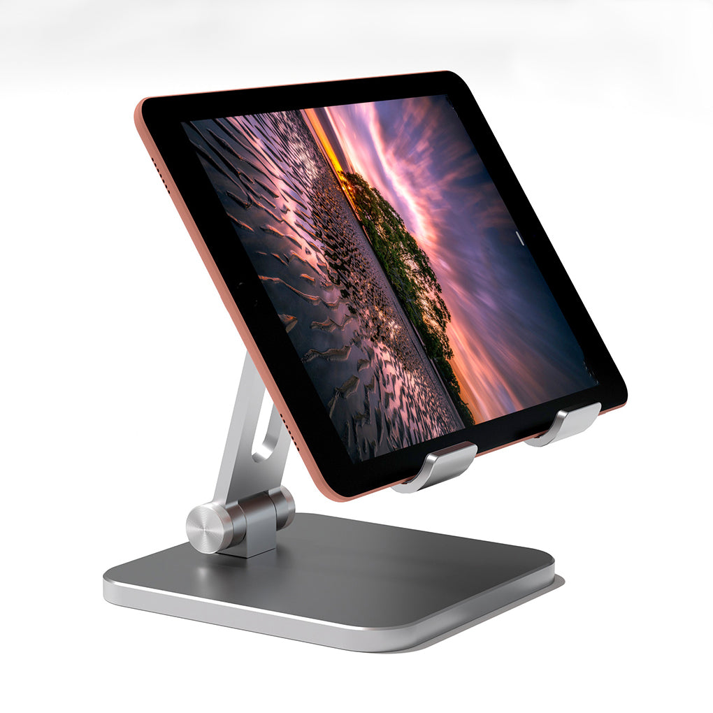 Adjustable Universal Folding Phone Holder Rack - Silver
