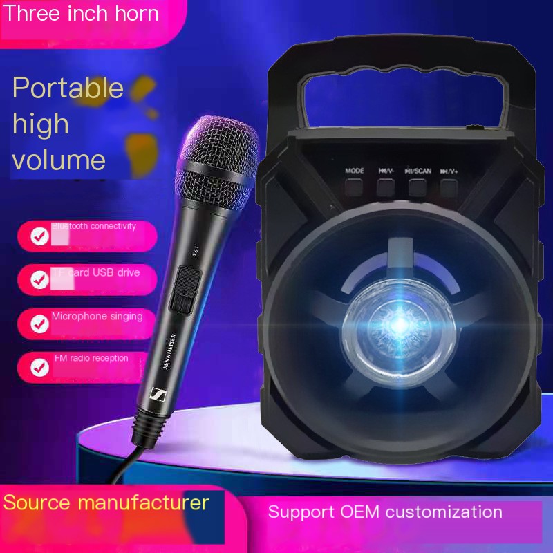 3-Inch Bluetooth Speaker for Home and Outdoor Use