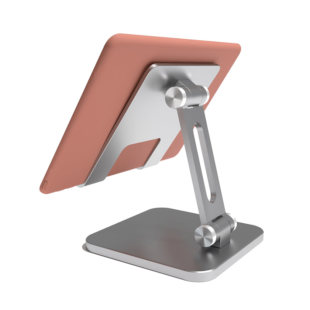 Adjustable Universal Folding Phone Holder Rack - Silver