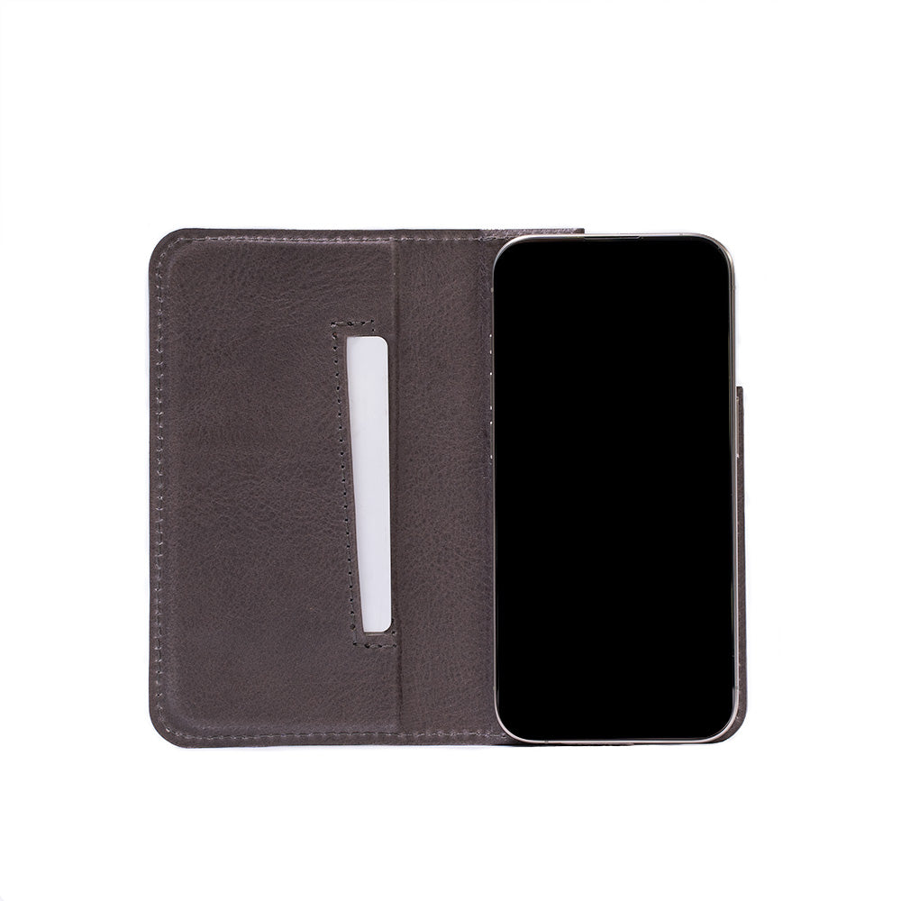 Leather Folio Case Wallet for iPhone 15 Series with MagSafe - The Minimalist 3.0